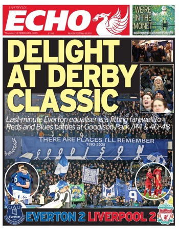 Liverpool Echo Frontpage