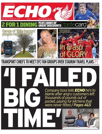 Liverpool Echo Frontpage