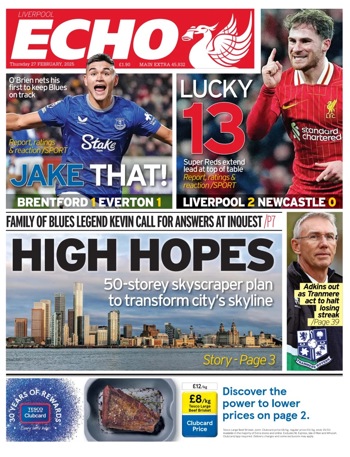 Liverpool Echo Frontpage