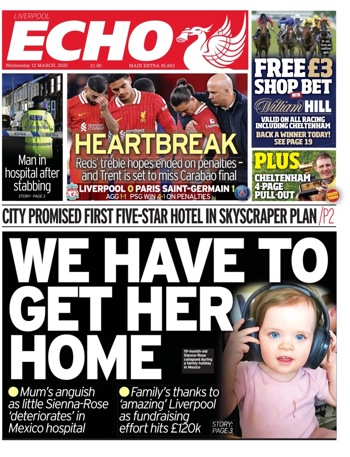 Liverpool Echo Frontpage