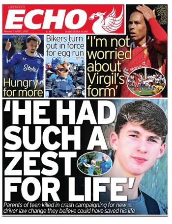 Liverpool Echo Frontpage