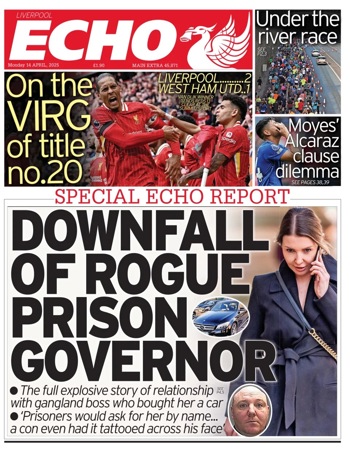 Liverpool Echo Frontpage