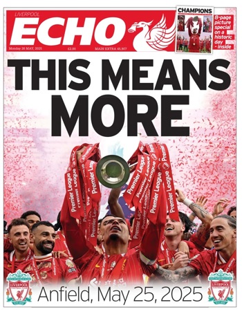Liverpool Echo Frontpage