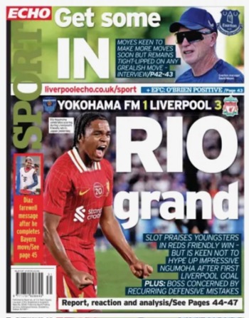 Liverpool Echo Frontpage