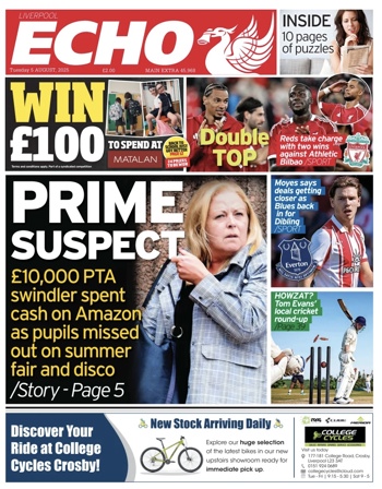 Liverpool Echo Frontpage