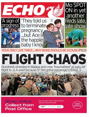 Liverpool Echo Frontpage