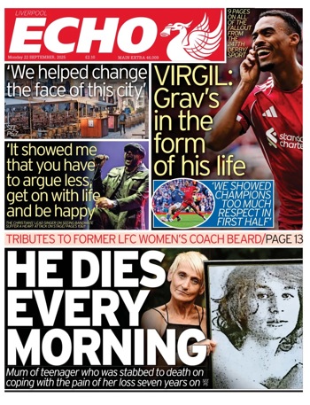 Liverpool Echo Frontpage