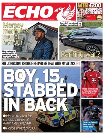 Liverpool Echo Frontpage
