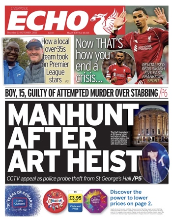 Liverpool Echo Frontpage