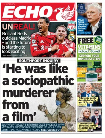 Liverpool Echo Frontpage