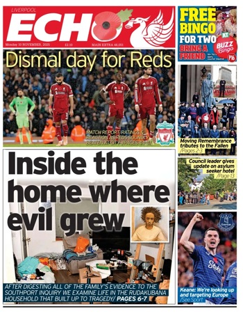 Liverpool Echo Frontpage