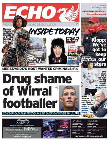 Liverpool Echo Frontpage (Before match)