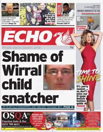 Liverpool Echo Frontpage (Before match)