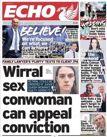 Liverpool Echo Frontpage (Before match)