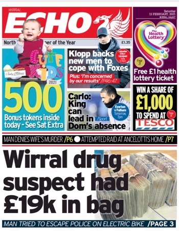 Liverpool Echo Frontpage (Before match)