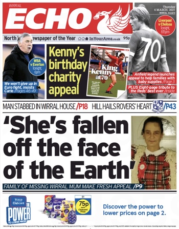 Liverpool Echo Frontpage (Before)