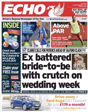 Liverpool Echo Frontpage (Before match)