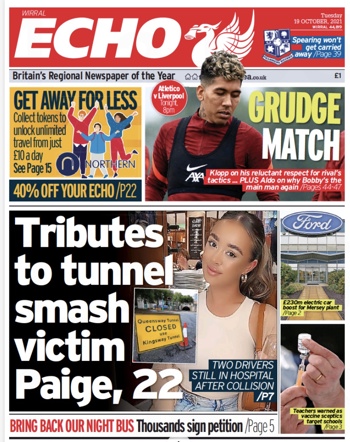Liverpool Echo Front (Before)