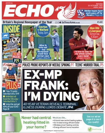 Liverpool Echo Frontpage (Before)