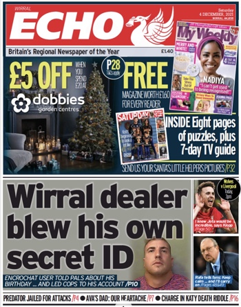 Liverpool Echo Frontpage (Before match)