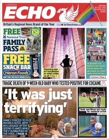 Liverpool Echo Frontpage (Before match)