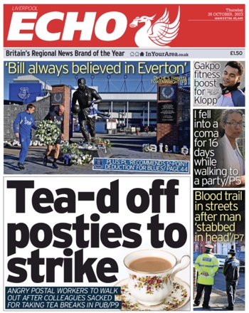 Liverpool Echo Frontpage (Before match)