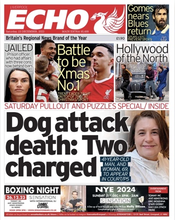 Liverpool Echo Frontpage (Before match)