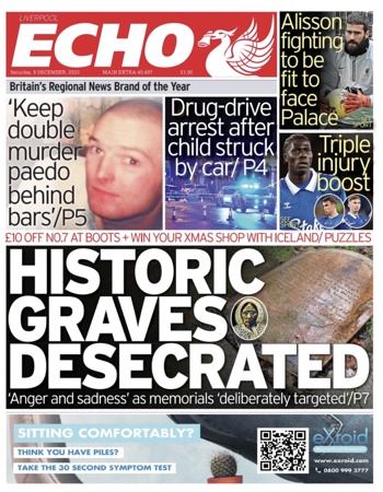 Liverpool Echo Frontpage (Before match)