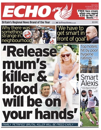Liverpool Echo Frontpage (Before match)