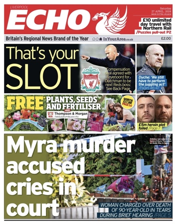 Liverpool Echo Frontpage (Before match)
