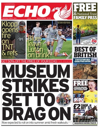 Liverpool Echo Frontpage (Before match)