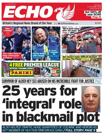 Liverpool Echo Frontpage (Before match)