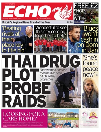 Liverpool Echo Frontpage (Before match)