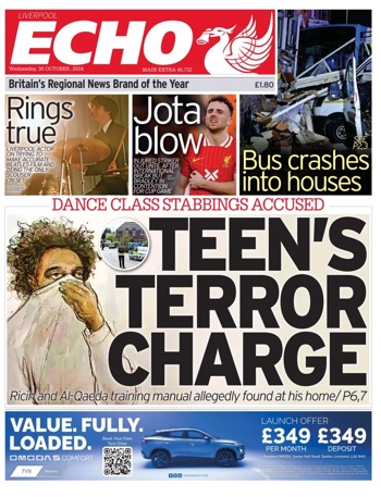 Liverpool Echo Frontpage (Before match)