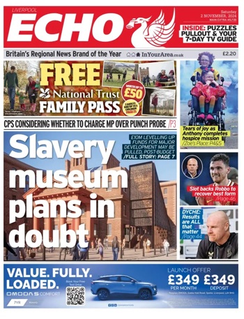 Liverpool Echo Frontpage (Before match)