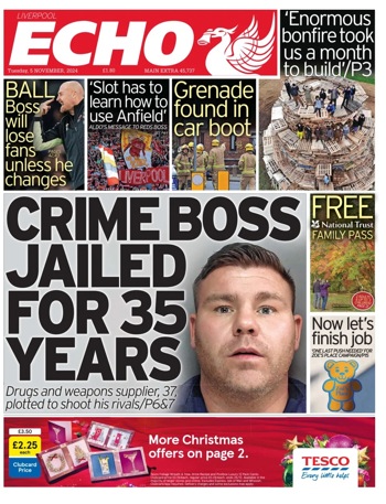 Liverpool Echo Frontpage (Before match)