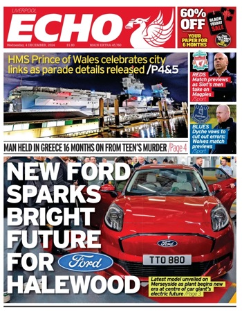 Liverpool Echo Frontpage (Before match)