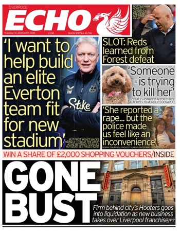 Liverpool Echo Frontpage (Before match)