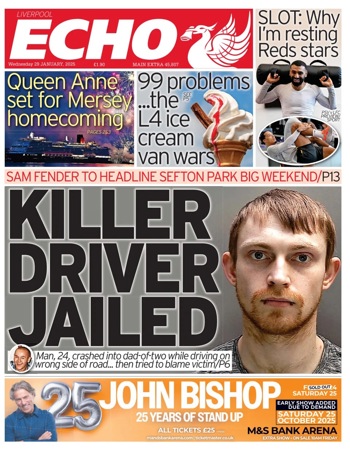 Liverpool Echo Frontpage (Before match)