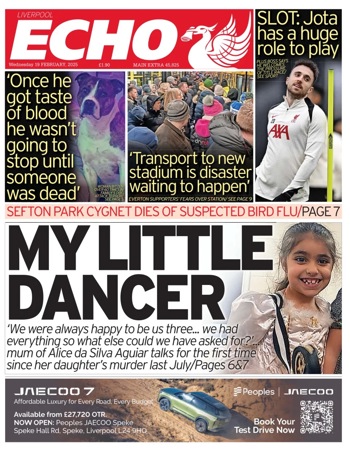 Liverpool Echo Frontpage (Before match)