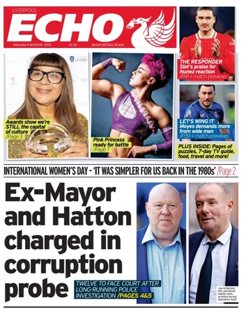 Liverpool Echo Frontpage (Before match)