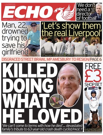 Liverpool Echo Frontpage (Before match)