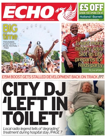 Liverpool Echo Frontpage (Before match)