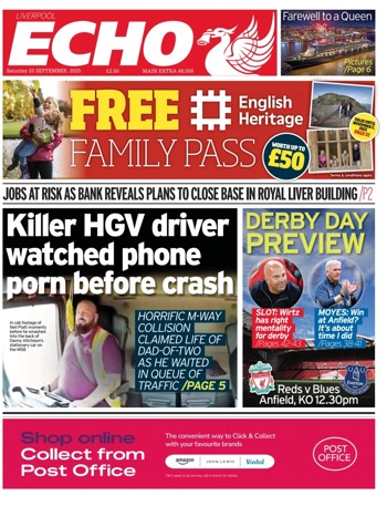 Liverpool Echo Frontpage (Before match)