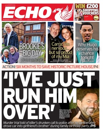 Liverpool Echo Frontpage (Before match)