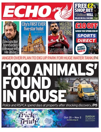 Liverpool Echo Frontpage (Before match)