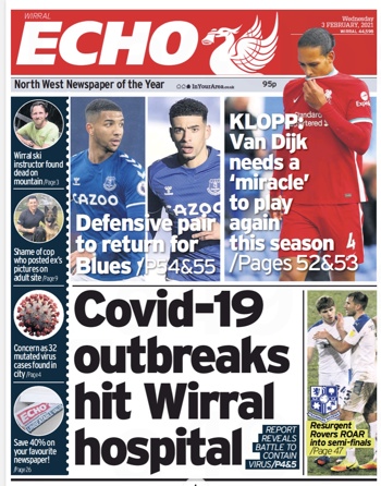 Liverpool Echo Frontpage (Before match)