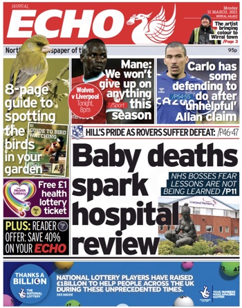 Liverpool Echo Frontpage (Before match)