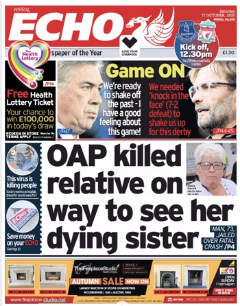 Liverpool Echo Frontpage
