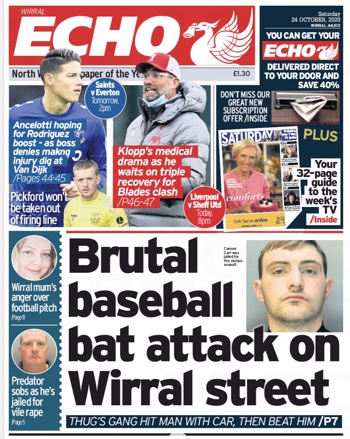 Liverpool Echo Frontpage